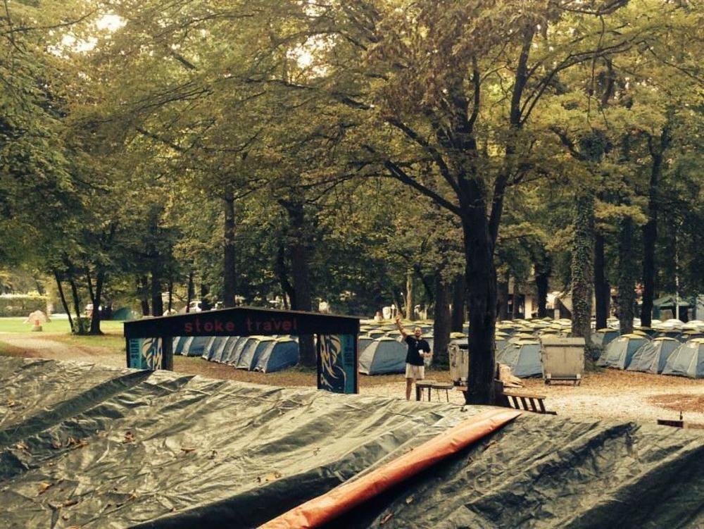 Campeggio Oktoberfest Party Camping