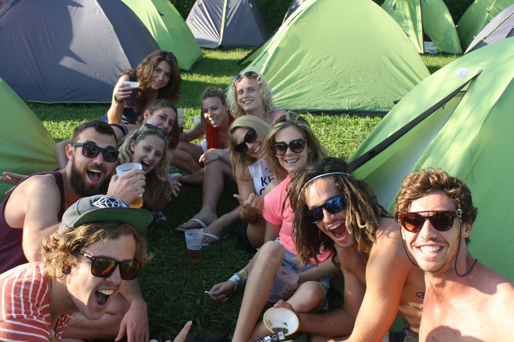Campsite Oktoberfest Party Camping